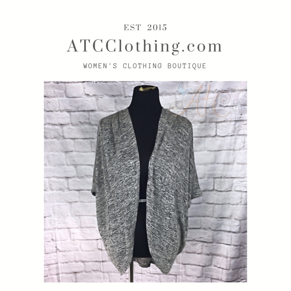 A2 B.E. Stage Gray Short Sleeve Cardigan